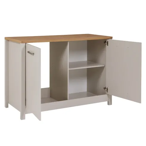 Mobili Cucina Componibile con Base Sottolavello Pensile Beige Rovere