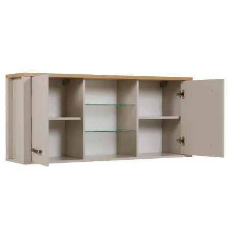 Mobili Cucina Componibile con Base Sottolavello Pensile Beige Rovere