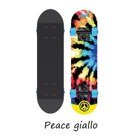 Tavola Skateboard Bambino 70 cm in Legno Ruote Max 50 kg Skate per Ragazzi Hippy