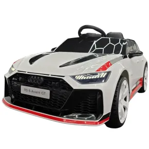 Macchina Elettrica Bambini Audi RS6 Avant GT 12V Bianco Telecomando