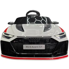 Macchina Elettrica Bambini Audi RS6 Avant GT 12V Bianco Telecomando 2