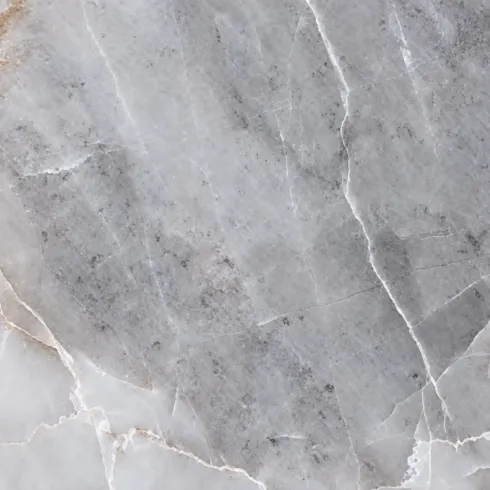 Pannello Decorativo da Parete in PVC Effetto Marmo Grigio 122x300 cm
