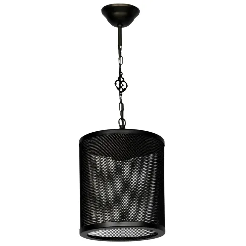 Lampada a Sospensione Metallo Reticolato Nero E27 Soffitto Interno
