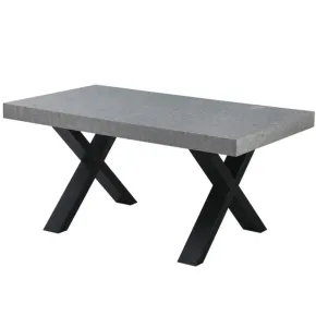 Tavolo da Pranzo Allungabile 160-240 cm Rettangolare MDF Cemento Nero