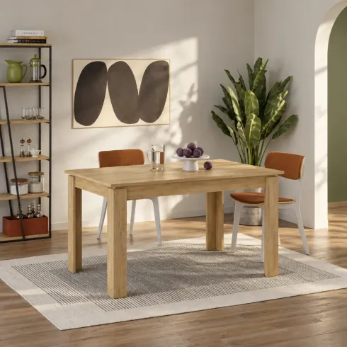 Tavolo Allungabile Rovere 120-170 cm 8 Posti da Pranzo da Interno