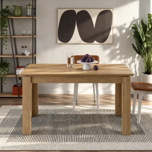Tavolo Allungabile Rovere 120-170 cm 8 Posti da Pranzo da Interno