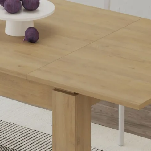 Tavolo Allungabile Rovere 120-170 cm 8 Posti da Pranzo da Interno