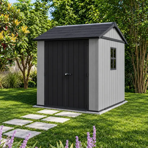 Casetta da Giardino Keter Newton Plus 230x224 Resina Rimessa Attrezzi