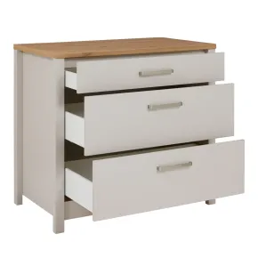 Cucina Modulare 230 cm Beige Rovere Base Sottolavello Cassetti Pensile 2