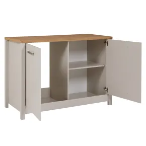 Cucina Modulare Beige Rovere 300 cm 4 Mobili Colonna Pensile 2