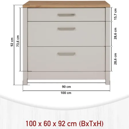 Cucina Modulare Beige Rovere 300 cm 4 Mobili Colonna Pensile