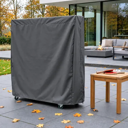 Telo Copertura Tavolo Ping Pong in Poliestere Antracite 190x75x175 cm