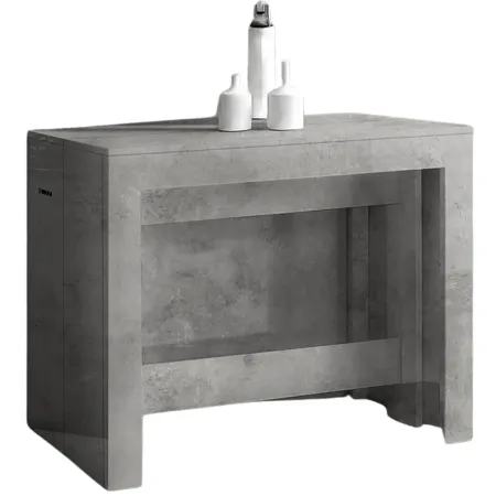 Tavolo Consolle Allungabile per Soggiorno Cucina Moderno Grigio 300 cm