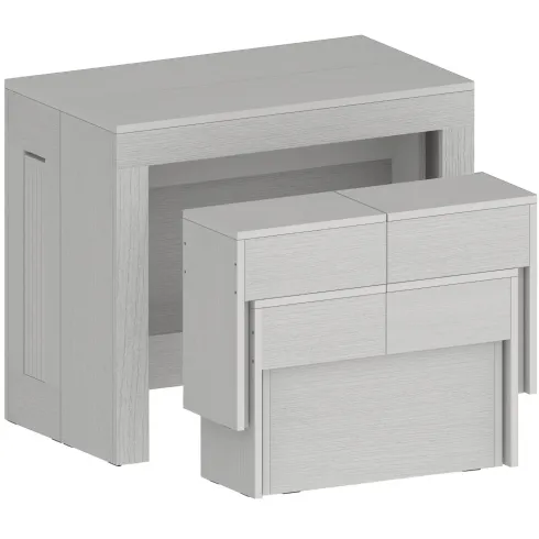 Panca Allungabile da Cucina Soggiorno Bianco Larice 290 cm Moderna