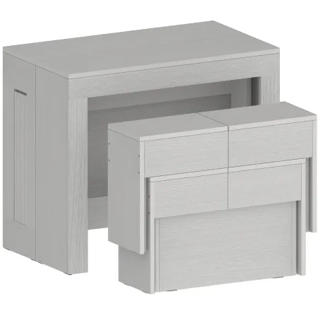Panca Allungabile da Cucina Soggiorno Bianco Larice 290 cm Moderna