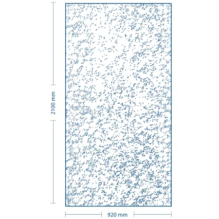 Pannello per Porta Blindata 90x210 cm Alluminio Effetto Pietra Rame
