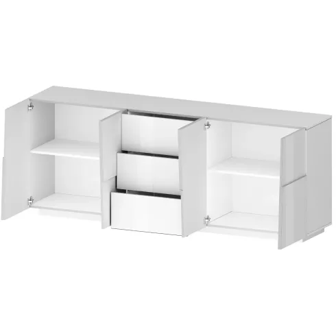 Credenza Bianco Lucido Madia Mobile Salvaspazio da Soggiorno Camera