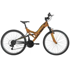 Bicicletta Mountain Bike 26 Pollici Arancione Sospensione Shimano 18V