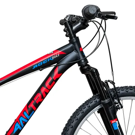 Bicicletta 26 Pollici Mountain Bike 18V Shimano Bici Rockrage Nero