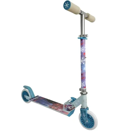 Monopattino Pieghevole per Bambini 2 Ruote Frozen Celeste Regolabile