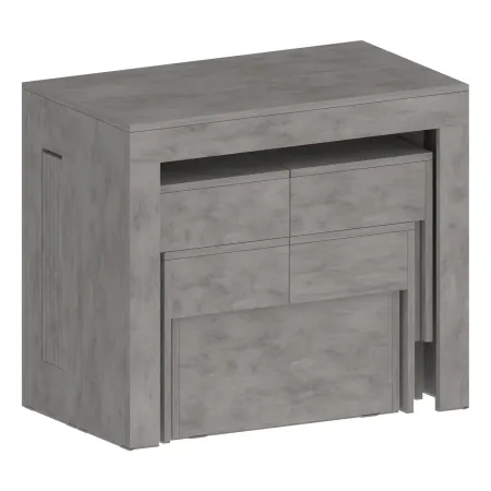 Panca Allungabile Set 2 Pezzi 66-290 cm Grigio Salvaspazio Soggiorno