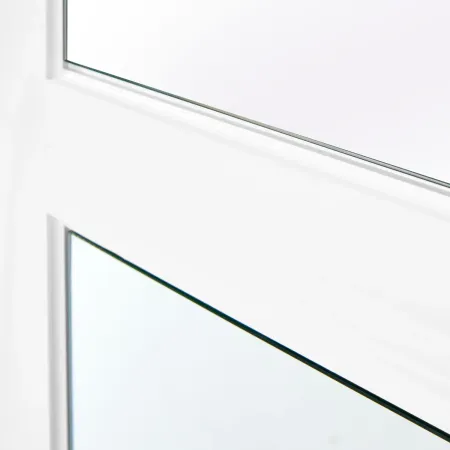 Armadio Camera da Letto 3 Ante Legno Bianco Effetto Rovere con Specchi