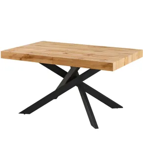 Tavolo Allungabile 160-240 cm da Pranzo Rettangolare Rovere Nero