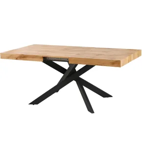 Tavolo Allungabile 160-240 cm da Pranzo Rettangolare Rovere Nero 2