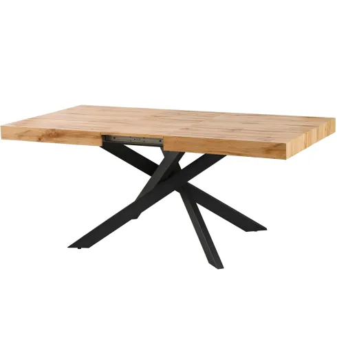 Tavolo Allungabile 160-240 cm da Pranzo Rettangolare Rovere Nero