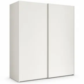 Armadio Camera da Letto Bianco 2 Ante Scorrevoli Guardaroba 180 cm