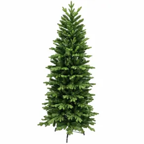 Albero di Natale 210 cm Rami Tre Punte Verde Artificiale PE PVC