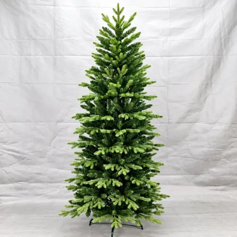 Albero di Natale 180 cm Rami Tre Punte Verde Artificiale PE PVC