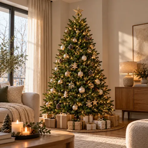 Albero di Natale 180 cm Verde Artificiale Rami PE PVC Base 114 cm