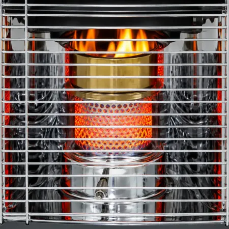 Stufa a Combustibile 2800W Portatile 5L Camino in Vetro Elettronica