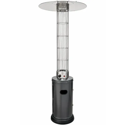 Fungo da Esterno a Gas GPL Stufa 10,5 kW in Acciaio Antracite