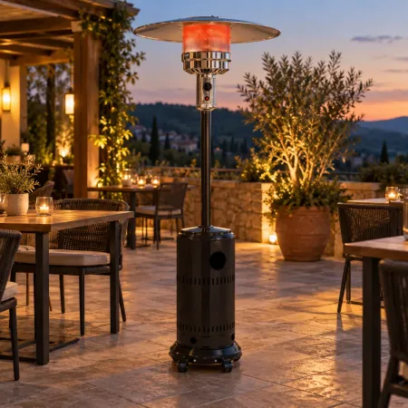 Fungo Nero Tradizionale a Gas GPL Stufa da Esterno 13kW Infrarossi