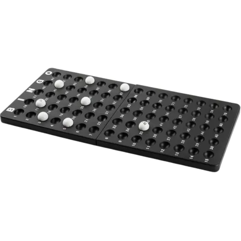 Gioco Bingo Tavolo Completo Gabbia Metallo Palline Tabellone Cartelle