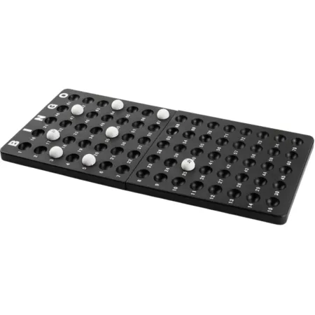 Gioco Bingo Tavolo Completo Gabbia Metallo Palline Tabellone Cartelle
