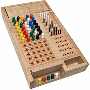 Gioco Codice Segreto da Tavolo in Legno con Pioli Colorati
