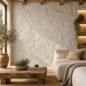 10 Pannelli da Parete Decorativi 3D Effetto Pietra Bianco PU 120x60 cm 2