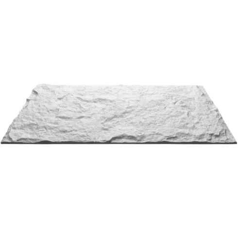 10 Pannelli da Parete Decorativi 3D Effetto Pietra Bianco PU 120x60 cm