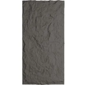 10 Pannelli da Parete Decorativi PU 3D Effetto Pietra Grigio Ossidiana