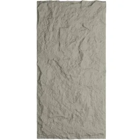 Set 10 Pannelli 3D Effetto Pietra Grigio Cemento Decorativi da Parete