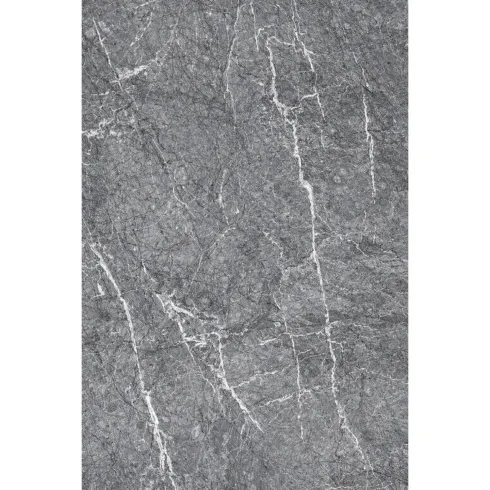6 Pannelli Murali PVC Effetto Marmo Grigio Impermeabili 120x60 cm