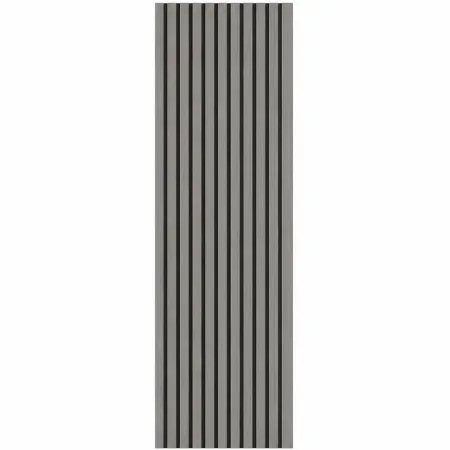 10 Pannelli a Parete Decorativi PVC Effetto Legno Grigio 120x30 cm