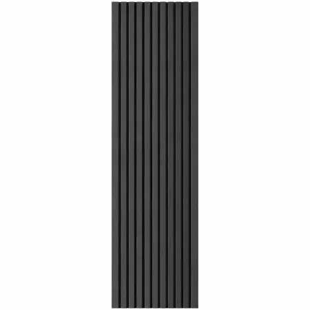 10 Pannelli a Parete Decorativi PVC Effetto Legno Nero 120x30 cm