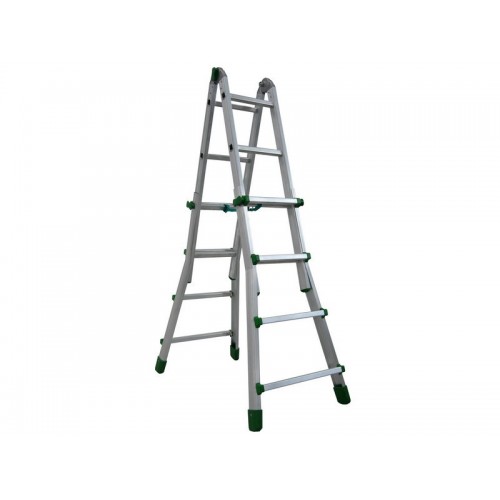 Facal Scala Telescopica 3 Gradini Metri Alluminio Multiuso Professionale Interno