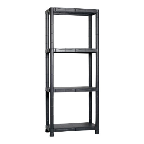 Scaffali in Resina 4 Ripiani 60x30 Plastica Dispensa Libreria Garage Magazzino