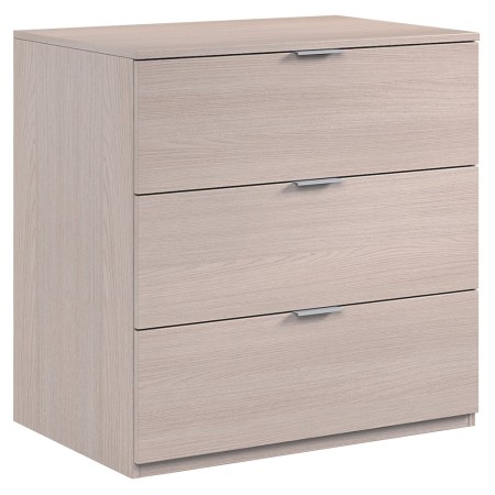 Cassettiera 3 Cassetti 80 Rovere Como in Legno Camera da Letto Mobile Soggiorno