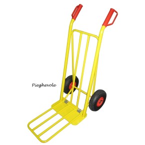 Carrello 2 Ruote Pieghevole Portatutto Multiuso Porta Pacchi Trasporto Bravetta